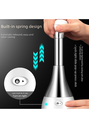 Youmex Ev Kullanıma Manüel Sarımsak Ezici - 304 Çelik + Pp Plastik, Küçük Boy, Sarımsak-soğan-ütücü, Hızlı Ve Kolay Kullanım Diğer