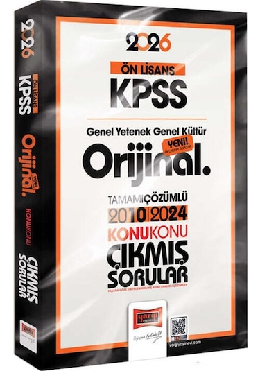 Yargı 2026 Kpss Lise Ön Lisans Gy-gk Orijinal 2010-2024 Konu Konu Çıkmış Sorular