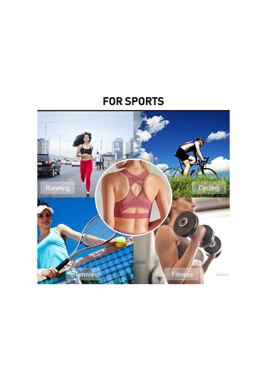 Wezone Kadınlar İçin Nefes Alabilen Spor Sütyeni: Yoga, Koşu Ve Antrenman İçin Şık Ve Rahat Tasarım Açık Mavi