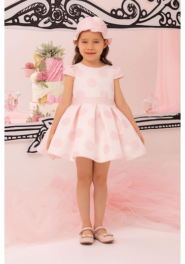 Pamina Kids Pamina Kız Bebek Elbise 34233pr Pembe