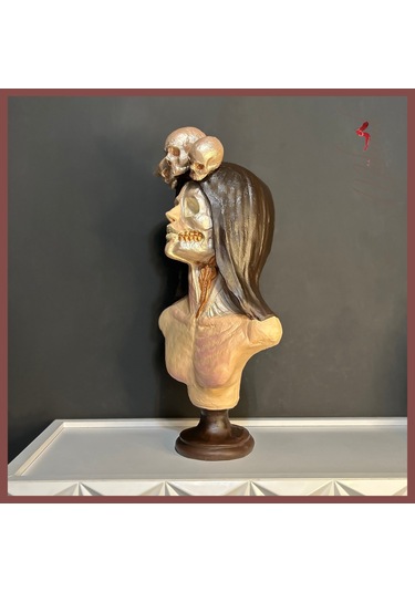 Şeker Kafatası Catrina Büstü Heykeli, Güçlü Kadın Figürü, 2