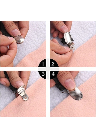 Beyaz Ayarlanabilir Yatak Çarşaf Askıları Çapraz Raptiye Yatak Örtüsü Klipsleri Askılar Tutucular Ev Tekstili Organize Aletler