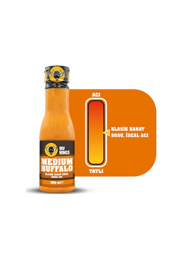 Vav Wings Medium Buffalo Sos 360 ML