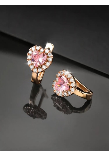 Gold Plaza Jewelry Çocuk Küpeleri Gümüş 925 Kalp Şekili 143369834 Altın