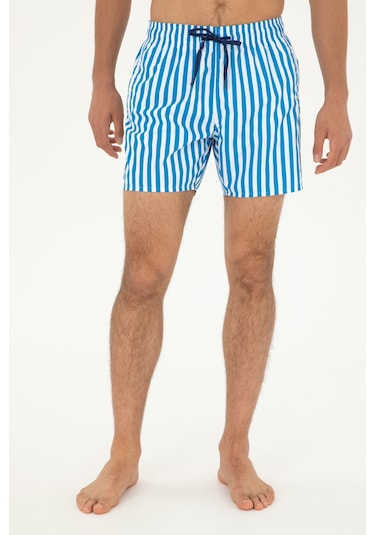 U.s. Polo Assn. Erkek Saks Deniz Şortu 50282929-vr045 Saks