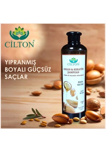 Cilton Argan & Keratin Şampuan Argan & Keratin Shampoo 750 Ml