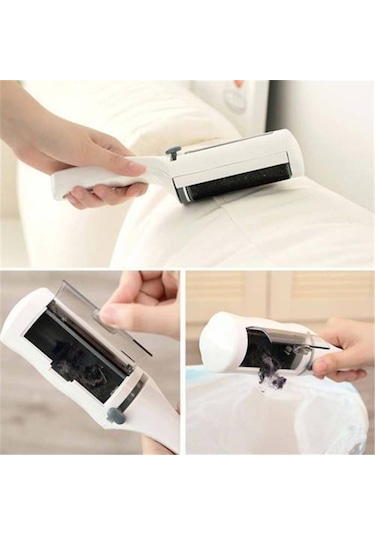 1 Adet Statik Giyim Toz Evcil Hayvan Saç Temizleyici Sökücü Fırça Emme Süpürgesi Ev Ofis Seyahat Için