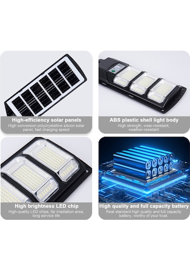 Güneş Duvar Lambası Dış Mekan Su Geçirmez Gövde 192 Boncuk