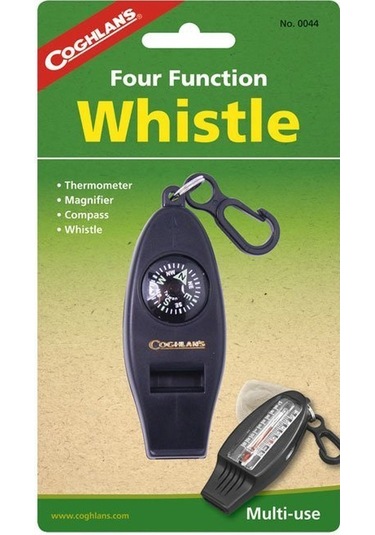Coghlans Dört Fonksiyonlu Düdük (Düdük-Pusula-Büyüteç-Termometre)