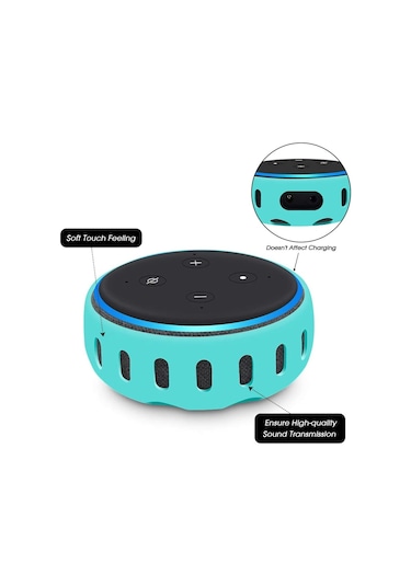 Amazon Echo Dot 3. Nesil Akıllı Hoparlör Silikon Kılıf Koruma Kab 483665233