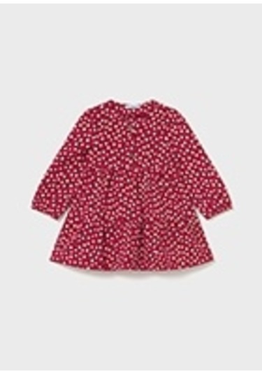 Mayoral 2915 Kız Bebe Kırmızı Elbise Kırmızı