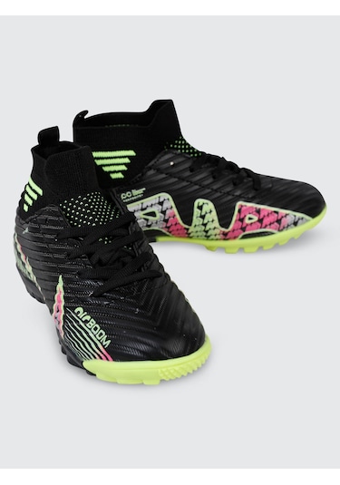 Civil Sport Erkek Çocuk Halı Saha Ayakkabı 31-35 Numara Siyah-sarı Siyah-Sarı