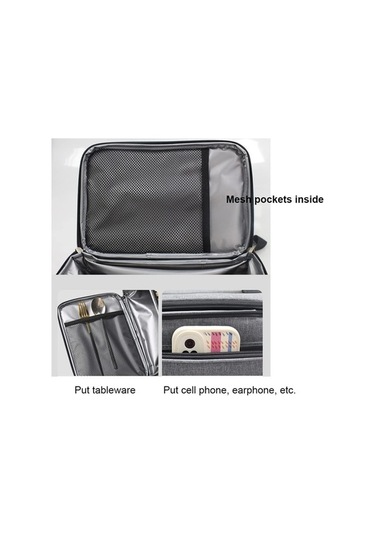 Jzcat- Taşınabilir Yalıtımlı Piknik Çantası Büyük Kapasiteli 15l Siyah