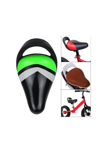 Homyl Çocuk Bisiklet Sele Kaymaz Koltuğu Bisiklete Binme Açık Siyah Yeşil