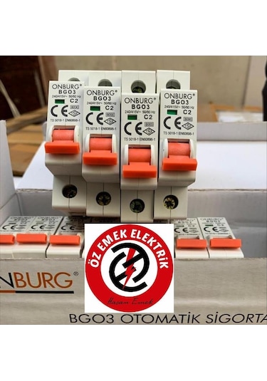 Onburg 2 Amper Kombi Sigortası 1X2A 6Ka ve Kutusuz