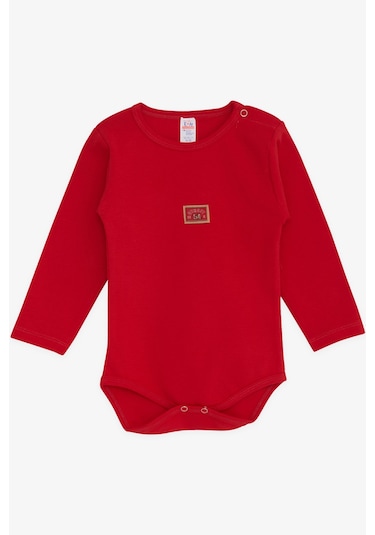Breeze Erkek Bebek Çıtçıtlı Zıbın Body Yazı Baskılı 9 Ay-3 Yaş, Kırmızı