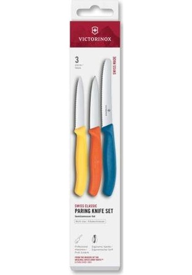 Victorinox 6.7116.32c1 Swiss Classic 3lü Bıçak Set, Renkli Çok renkli