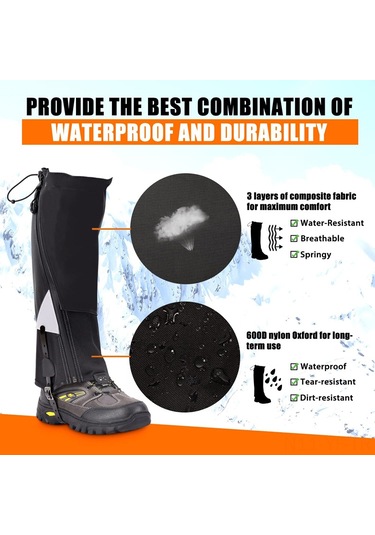 Yifomall Kar Kayakları, Dağ Yürüyüşü İçin Suluğa Dayanıklı Knee Protector - Siyah M 100 Adet起订