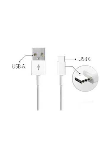 Foxconn Usb Type C Hızlı Şarj & Data Kablosu 1 M Beyaz