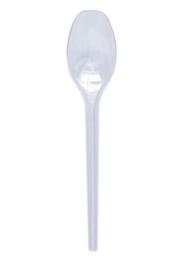 Dağyüce Plastik Şeffaf Sup Kaşık - Tatlı Kaşığı - 100 Adetlik 5 Paket - 500 Adet