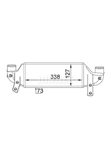 BEHR MAHLE CI202000S (8ML376746-621) Turbo Radyatoru Intercooler (Ford: Focus Connect 1.8Tdci 90Ps 98-) XS4Q9L440CA 8ML376746621 (WA643264)
