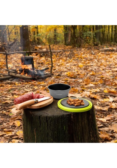 Açık Saf Ti Piknik Kase Taşınabilir Sofra Kamp Seyahat Anti-haşlanma Anında Erişte Kasesi Gümüş