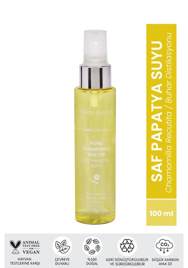 Papatya Suyu Saç Toniği %100 Doğal Ve Saf 100 Ml