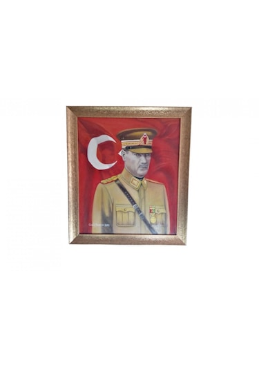 Atatürk El Yapımı Yağlı Boya Tablosu