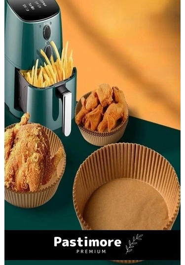 Premium Bpa İçermez Tüm Modeller İle Uyumlu Airfryer Hava Fritözü Yağsız Pişirme Kağıdı 50 Adet