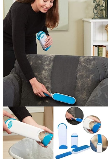 Evcil Hayvan Kedi Köpek Tüyü Kanepe Kıyafet Halı Tüy Toplayıcı Tarak Yıkanabilir Hazneli Fırça Diğer