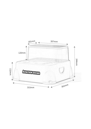 Suntek Magideal Çocuklar Için 2 Basamaklı Tabure İkili Bebekler Pembe