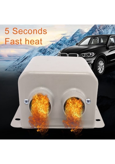 Araba Yüksek Güçlü Elektrikli Isıtıcı Buz Çözücü, Özellikler: 24v Klasik 2 Delikli 600w