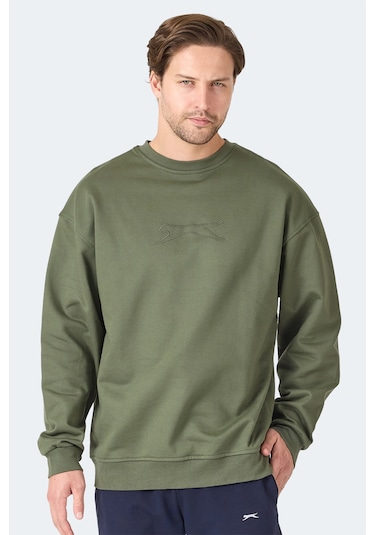 Slazenger Vadık 2li Set Erkek Haki - Petrol Sweatshirt Haki - Petrol
