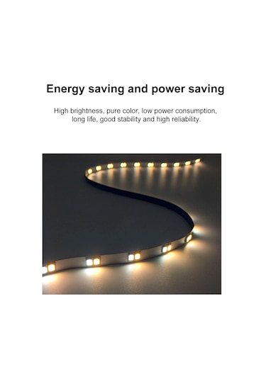 Yifomall 5m 2835 Led Işık Şeridi 5v Usb Sıcak Beyaz Tv Zemin Dolap Dekorasyon Lambası Su Geçirmez Sıcak Beyaz