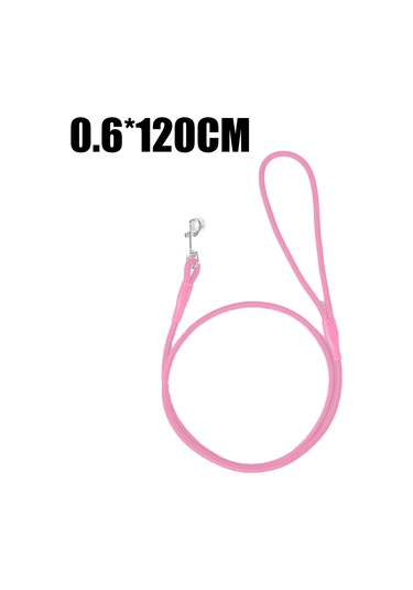 Soulader Köpek Tasması 120 Cm Pembe Evcil Hayvan Gezdirme Kayışı