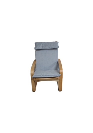 Ahşap Sallanan Sandalye - Kalın Minderli Tekli Koltuk, Ergonomik Tv Ve Dinlenme Koltuğu