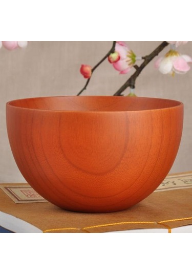 Japon Tarzı Çorba Depolama Katı Ahşap Pirinç Aracı Kase Konteyner Mutfak Alet