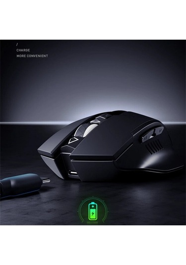 Prestigegoods Inphıc F1 Kablosuz Fare 1600 Dpı 6 Tuşlar Tip-c Şarj Edilebilir Sessiz Oyun Mouse Ev Ofis İçin DR6