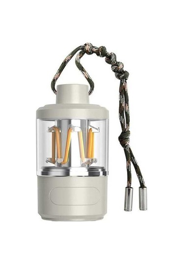 Pazly Usb Şarjlı 180lm Cob Kamp Lambası, Beyaz Ve Sıcak Işık Beyaz