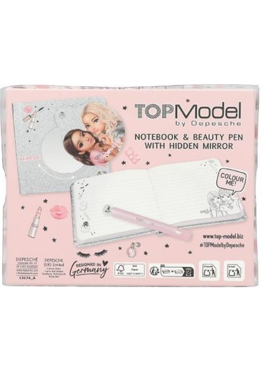 Top Model Güzellik Not Defteri Ve Kalem Beyaz