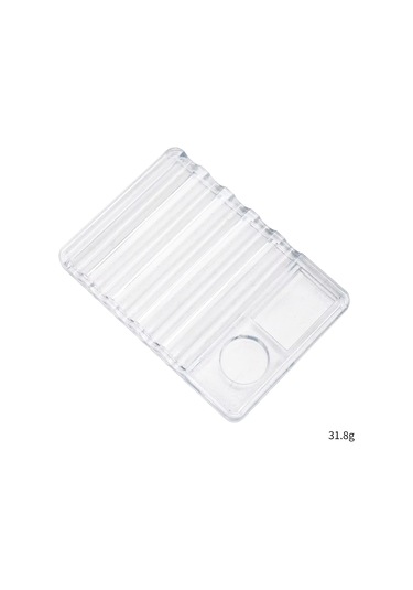 Manikür Protez Tırnak Fırça Standı Ve Renk Paleti Şeffaf