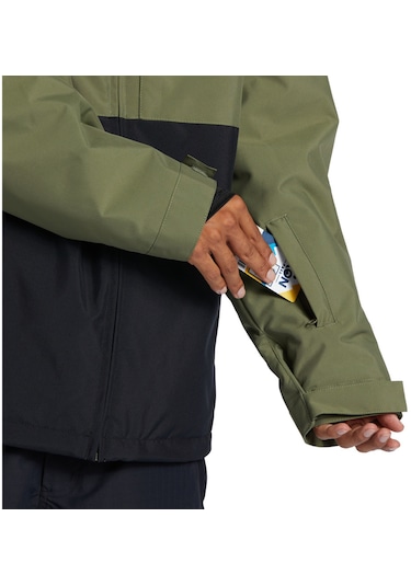 Dc Basıs Jacket Erkek Snowboard Ceketi Haki Haki