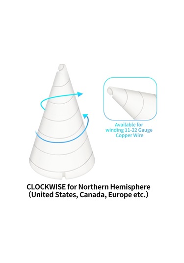 Sones Büyük Boy 9,3 X 5,2 Cm Taşınabilir Bahçe Bakır Tel Anten Fikstürü Bahçe Bobini Sarma Fikstürü