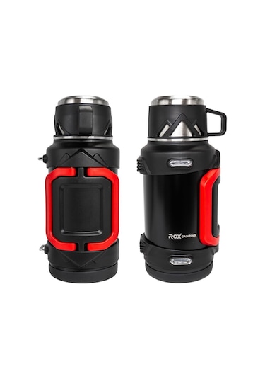 Rox Campıng 1.5 Lt Kamp Termos Siyah