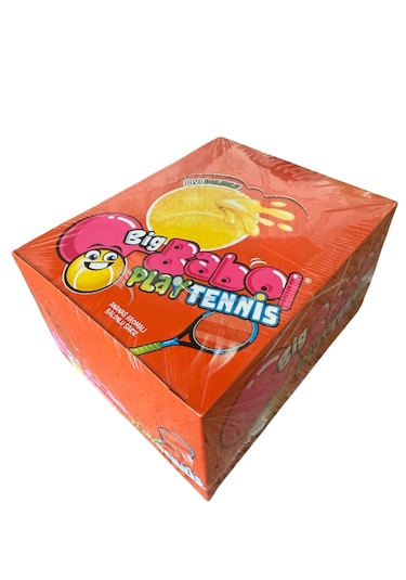Big Babol Play Tennis Ananas Aromalı Balonlu Sakız 28 Adet 20 G
