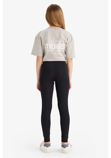 DeFacto Kız Çocuk Standart Boy Tayt E1121A825SMBK81 Siyah