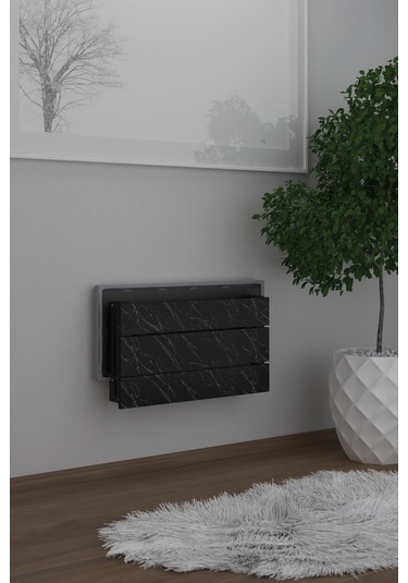 Mimoza Çok Amaçlı Döşemeli Tabure Siyah