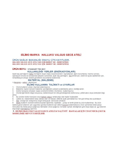 Başarı Ortopedi Ayak Baş Parmak Kemik Düzeltici Başparmak Eğriliği Düzeltme Hallu