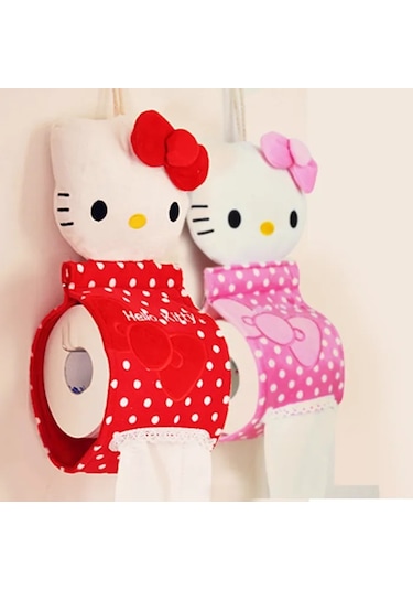 Pembe-satış Kawaii Hello Kıtty Ev Ve Banyo Doku Kutusu Kutu Konteyner Havlu Peçete Kağıtları Çanta Tutucu Kutusu Kasa Kılıfı Doku Kutusu