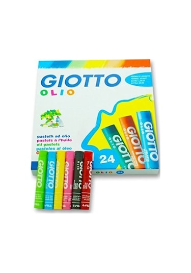 Giotto Olio Yağlı Pastel Boya Silindir 24 Renk Karton Kutu (2931